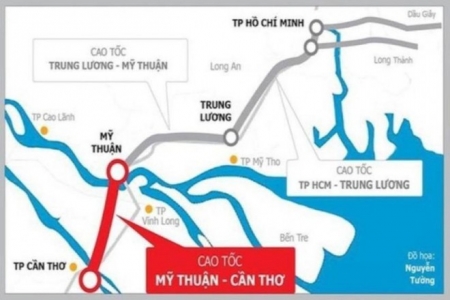 Bộ Giao thông Vận tải chỉ đạo đẩy nhanh thi công để thông xe cao tốc Mỹ Thuận - Cần Thơ trước 30/04/2023