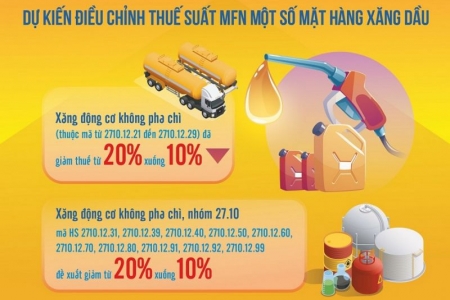 Bộ Tài chính đề xuất điều chỉnh thuế suất MFN: Nhiều mặt hàng cùng giảm