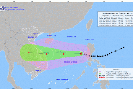 Lập Ban chỉ đạo tiền phương ứng phó với bão số 4