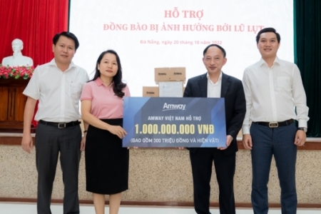 Amway Việt Nam hỗ trợ TP. Đà Nẵng 01 tỷ đồng khắc phục thiệt hại do thiên tai