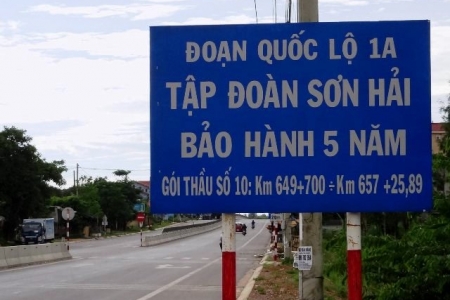 Tập đoàn Sơn Hải cam kết bảo hành 10 năm các tuyến do doanh nghiệp này thi công