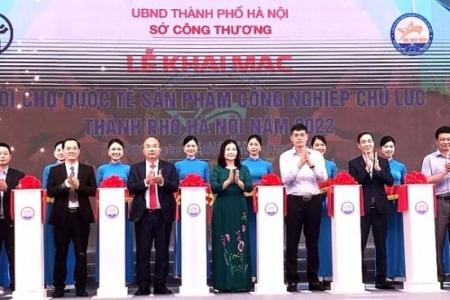 Hà Nội khai mạc Hội chợ quốc tế sản phẩm công nghiệp chủ lực năm 2022