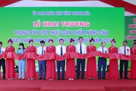 Thanh Hoá trưng bày và giới thiệu sản phẩm nông sản, thực phẩm an toàn năm 2022