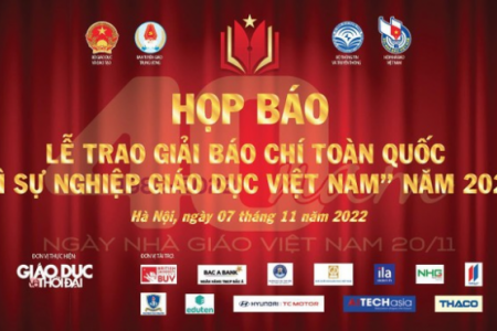 Họp báo tổng kết Giải báo chí "Vì sự nghiệp giáo dục Việt Nam năm 2022"