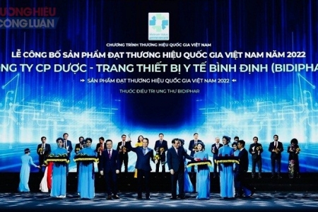 BIDIPHAR xếp thứ 05 trong Top 10 Công ty Dược uy tín năm 2022