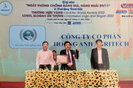 Công ty cổ phần Hoàng Anh Agritech: Top 10 thương hiệu Vàng năm 2022