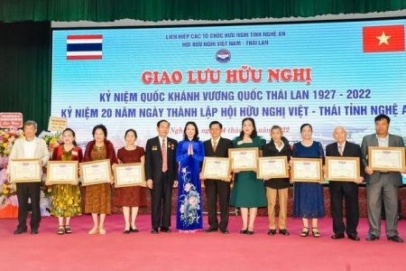 Hội Hữu nghị Việt Nam – Thái Lan tỉnh Nghệ An kỷ niệm 20 năm thành lập