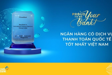 PVcomBank nhận cú đúp giải thưởng cho sản phẩm dịch vụ quốc tế