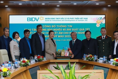 BIDV dành 20 tỷ đồng tặng quà Tết cho người nghèo Xuân Quý Mão 2023