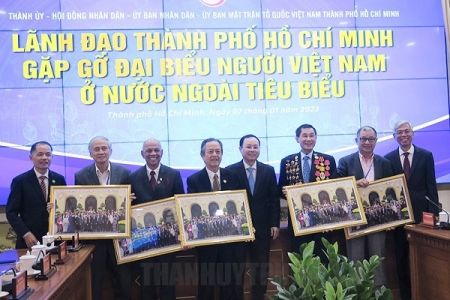 Lãnh đạo TP. Hồ Chí Minh gặp mặt kiều bào tiêu biểu nhân dịp đón Xuân Quý Mão 2023