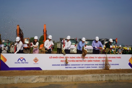 TP. Hồ Chí Minh: Khởi công xây dựng tòa nhà vận hành tuyến Metro số 1