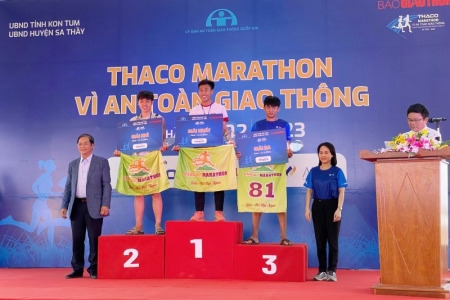 THACO là nhà tài trợ chính giải chạy “THACO Marathon Vì An toàn giao thông - Sa Thầy 2023”