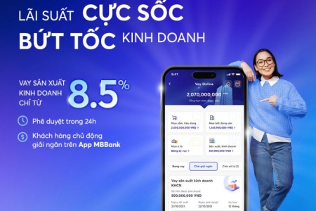 Bứt phá kinh doanh với lãi suất cho vay siêu ưu đãi từ MB