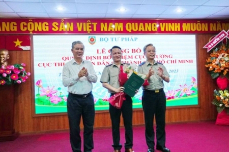 Ông Nguyễn Văn Hòa giữ chức Cục trưởng Thi hành án dân sự TP. Hồ Chí Minh