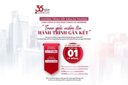 Agribank triển khai chương trình tiết kiệm dự thưởng giá trị 23,5 tỷ đồng