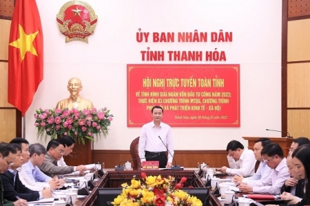 Thanh Hoá quyết tâm hoàn thành tốt nhiệm vụ giải ngân vốn đầu tư công năm 2023