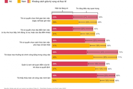 PwC: Cần hơn nửa thế kỷ để đạt được mức lương bình đẳng giới