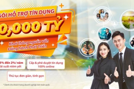 Gói tín dụng 30.000 tỷ - Khơi thông nguồn vốn, đồng hành phát triển