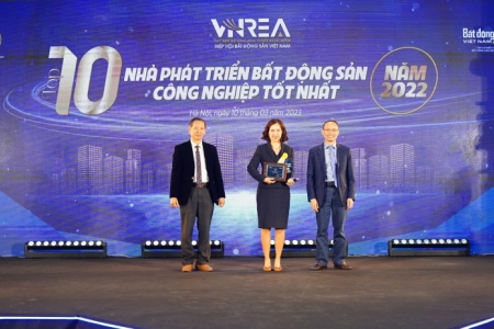 Viglacera được vinh danh Top 10 Nhà phát triển bất động sản công nghiệp tốt nhất năm 2022