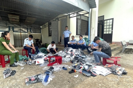 Đắk Lắk: Tiêu hủy hàng nghìn sản phẩm giả mạo nhãn hiệu nổi tiếng