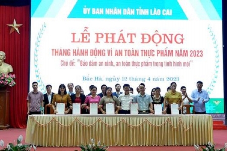 Lào Cai phát động “tháng hành động vì an toàn thực phẩm” năm 2023