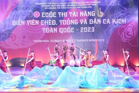 Khai mạc cuộc thi Tài năng diễn viên chèo, tuồng và dân ca kịch toàn quốc 2023