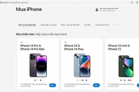 Apple Store trực tuyến chính thức ra mắt người dùng Việt Nam