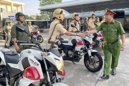 Bình Dương: Ra quân thực hiện cao điểm bảo đảm trật tự an toàn giao thông