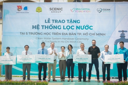 VCF cùng các đối tác lắp đặt 5 hệ thống nước sạch cho trẻ em tại TP.HCM