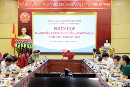 Tiểu ban An toàn, An ninh mạng tỉnh Bắc Ninh triển khai nhiệm vụ năm 2023