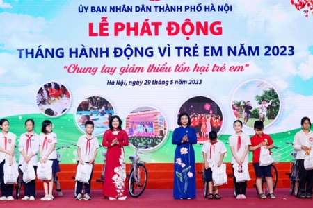 Phát động "Tháng hành động vì trẻ em TP. Hà Nội năm 2023"