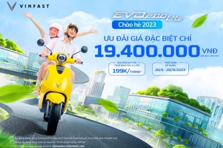 Vinfast ưu đãi đặc biệt mùa hè - Evo200 Lite về giá 19,4 triệu đồng