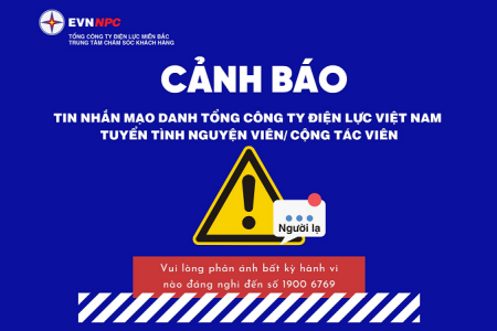 Cảnh báo tin nhắn Zalo mạo danh “Tổng công ty Điện lực”