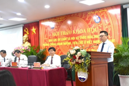 Hội thảo khoa học quốc gia “Báo chí, dư luận xã hội và cuộc đấu tranh phòng, chống tham nhũng, tiêu cực ở Việt Nam hiện nay”