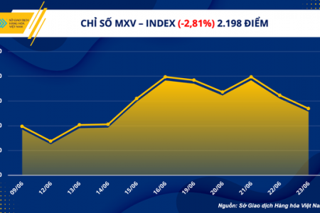 Chỉ số hàng hóa MXV - Index bất ngờ giảm mạnh