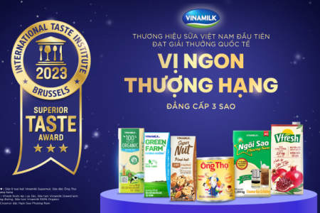 Thương hiệu sữa Việt Nam đầu tiên có sản phẩm đạt 3 sao từ Giải thưởng Superior Taste Award