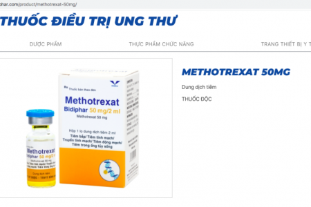 Bộ Y tế thu hồi, tiêu hủy một lô thuốc Methotrexat điều trị ung thư