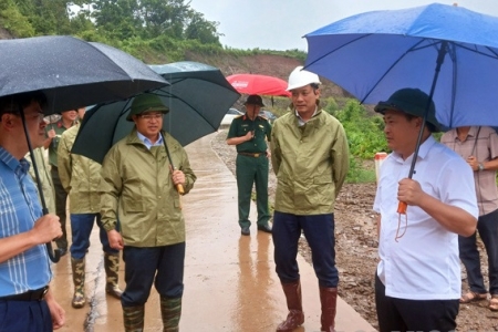 Lạng Sơn: Lãnh đạo UBND tỉnh kiểm tra công tác ứng phó bão số 1