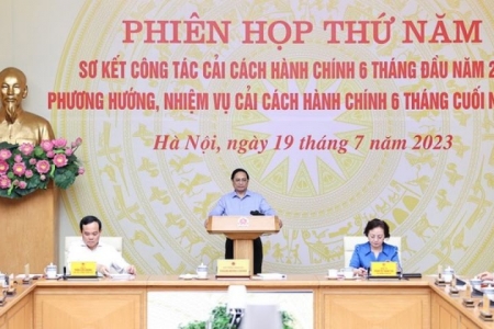 Thủ tướng chủ trì phiên họp thứ 5 Ban Chỉ đạo cải cách hành chính của Chính phủ