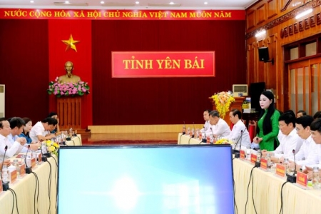 Đoàn công tác tỉnh Vĩnh Phúc thăm và làm việc tại Yên Bái