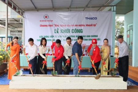 THACO tham dự Lễ khởi công xây dựng bếp ăn bán trú Trường Mẫu giáo Ánh Dương