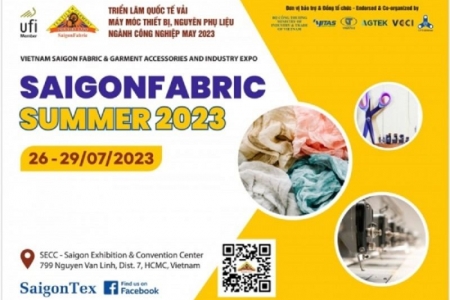 Triển lãm SAIGONFABRIC Summer 2023 sẽ diễn ra từ ngày 26-29/7