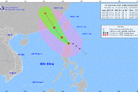 Bão Doksuri giật trên cấp 17, khu vực Bắc Biển Đông có cấp độ rủi ro thiên tai cấp 3