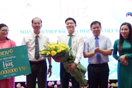 Ngân hàng TMCP Đầu tư và Phát triển Việt Nam (BIDV) Ký kết tài trợ Đồng Festival Huế 2023