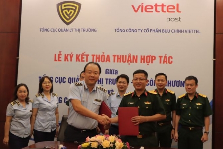 Tổng cục QLTT và Viettel Post ký hợp tác trong kiểm tra, xử lý hàng hóa vi phạm qua đường bưu chính