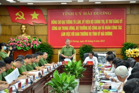 Đại tướng Tô Lâm: Hải Dương đẩy mạnh cải cách hành chính để phục vụ người dân tốt hơn