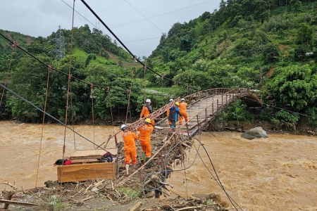 Huyện Mù Cang Chải đã được cấp điện trở lại lúc 21h ngày 9/8