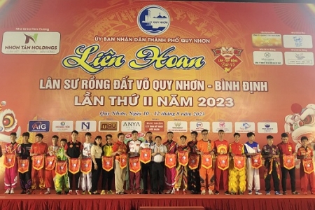 Bình Định: Liên hoan Lân, Sư, Rồng Đất Võ Quy Nhơn năm 2023