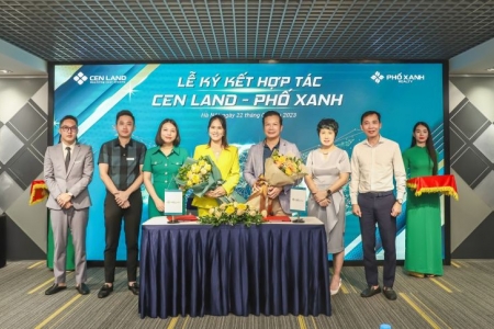 Cen Land hợp tác Phố Xanh mở rộng thị phần bất động sản thổ cư