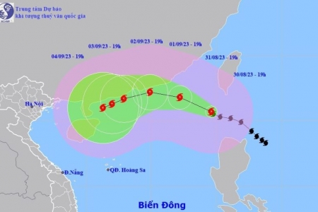 Bão SAOLA sẽ không gây thời tiết xấu trên đất liền dịp lễ 2/9